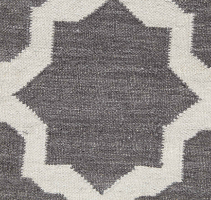 asterlane woolen dhurrie carpet dw-138 liquorice